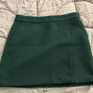 Karl Lagerfeld Emerald Mini Skirt